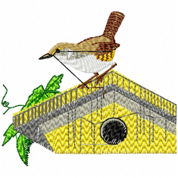 Small Birds Embroidery Design 7
